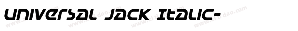 Universal Jack Italic字体转换